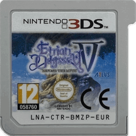 Etrian Odyssey V: Beyond the Myth - Cart - Front (Europe) - 911x915