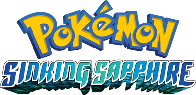 Pokémon Sinking Sapphire - Clear Logo (World) - 1512x737