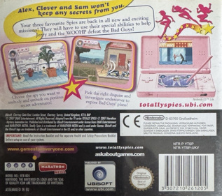Totally Spies! 3: Agents Secrets - Box - Back (Europe) - 1089x965