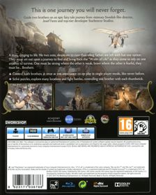 Brothers: A Tale of Two Sons - Box - Back (Europe) - 639x800