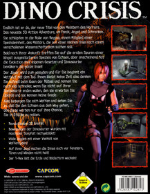 Dino Crisis - Box - Back (Germany) - 1200x1552