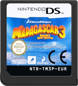 Madagascar 3: The Video Game - Cart - Front (Europe) - 517x564