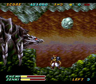 Kishin Douji Zenki: Rettou Raiden - Screenshot - Gameplay (Japan) - 256x224