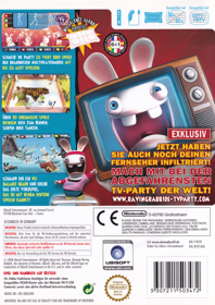 Rayman: Raving Rabbids: TV Party - Box - Back (Germany) - 1702x2411