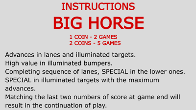 Big Horse - Arcade - Controls Information (World) - 1920x1080