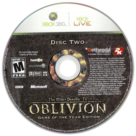 The Elder Scrolls IV: Oblivion: Game of the Year Edition - Disc (North America) - 900x900