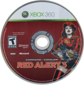 Command & Conquer: Red Alert 3 - Disc (North America) - 799x810