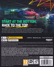 Need for Speed: Unbound - Box - Back (Europe) - 649x800
