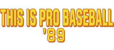 Kore ga Pro Yakyuu '89 - Clear Logo (United States) - 3072x1344