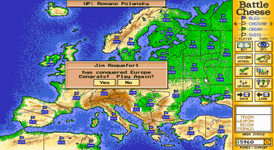 Battle Cheese - Screenshot - Game Over (North America) - 640x350