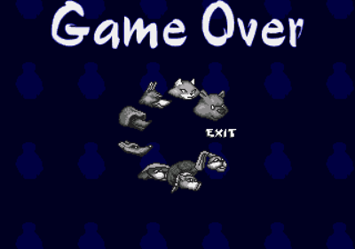Brutal: Paws of Fury - Screenshot - Game Over (World) - 640x448