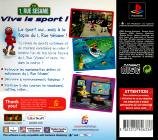 Sesame Street Sports - Box - Back (France) - 765x680