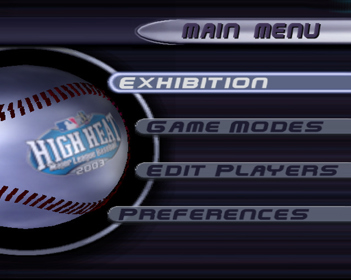 High Heat Major League Baseball 2003 - Screenshot - Game Select (World) - 640x511