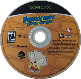 Family Guy Video Game! - Disc (North America) - 1084x1058