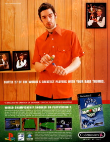 World Championship Snooker 2002 - Advertisement Flyer - Front (United Kingdom) - 2490x3200