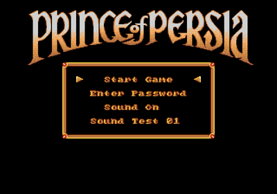 Prince of Persia - Screenshot - Game Select (North America) - 320x224