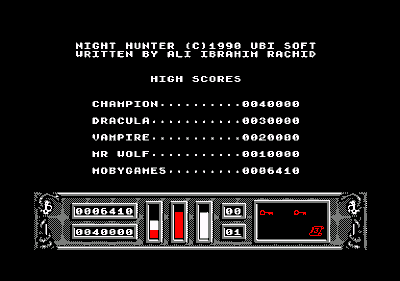 Night Hunter - Screenshot - High Scores (Europe) - 384x270