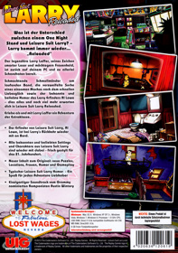 Leisure Suit Larry: Reloaded - Box - Back (Germany) - 1004x1428