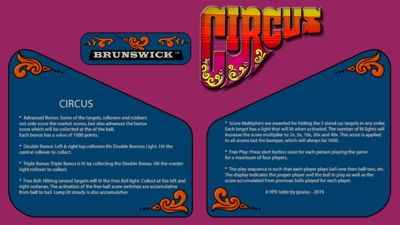 Circus (Brunswick) - Arcade - Controls Information (World) - 1920x1080