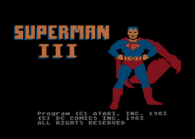 Superman III - Screenshot - Game Title (North America) - 336x240