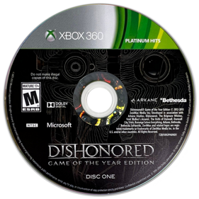 Dishonored: Game of the Year Edition - Disc (North America) - 900x900