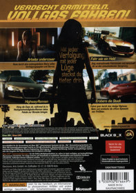 Need for Speed: Undercover - Box - Back (Germany) - 1001x1422