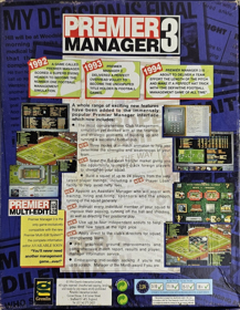 Premier Manager 3 - Box - Back (Europe) - 928x1198