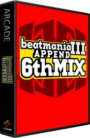 beatmania III: Append 6th Mix - Box - 3D (World) - 582x889