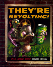Oddworld: Munch's Oddysee - Advertisement Flyer - Front (United States) - 1747x2200