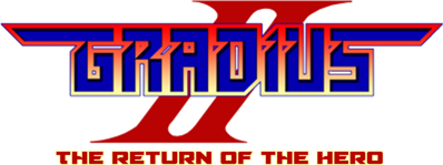 Gradius II: The Return of the Hero - Clear Logo (World) - 1010x378