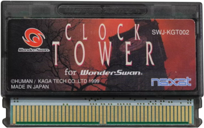 Clock Tower for WonderSwan - Cart - Front (Japan) - 744x467