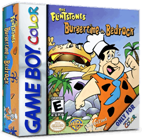 The Flintstones: BurgerTime in Bedrock - Box - 3D (North America) - 1016x998