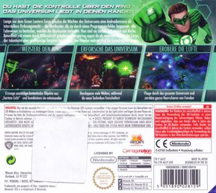 Green Lantern: Rise of the Manhunters - Box - Back (Germany) - 896x800