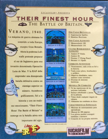 Their Finest Hour: The Battle of Britain - Box - Back (Spain) - 618x792