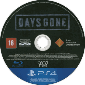 Days Gone - Disc (Brazil) - 733x734