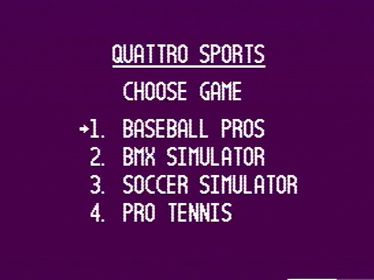 Quattro Sports - Screenshot - Game Select (North America) - 640x480