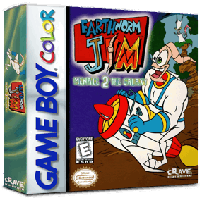 Earthworm Jim: Menace 2 the Galaxy - Box - 3D (North America) - 1016x998