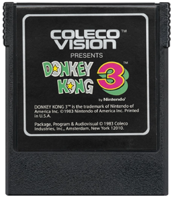 Donkey Kong 3 - Cart - Front (World) - 960x1100