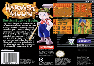 Harvest Moon - Box - Back (North America) - 1232x864