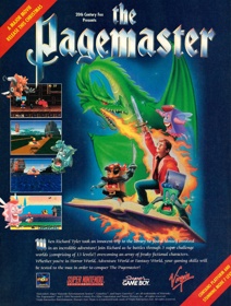 The Pagemaster - Advertisement Flyer - Front (United Kingdom) - 1661x2195