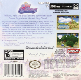 Sky Dancers - Box - Back (North America) - 844x835