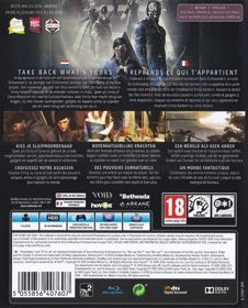 Dishonored 2 - Box - Back (Europe) - 646x800