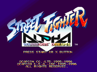 Street Fighter Alpha: Warriors' Dreams - Screenshot - Game Title (World) - 640x480