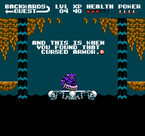 Backwards Quest - Screenshot - Gameplay (World) - 256x240