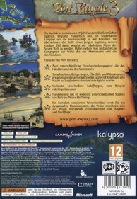 Port Royale 3: Pirates & Merchants - Box - Back (Germany) - 600x868