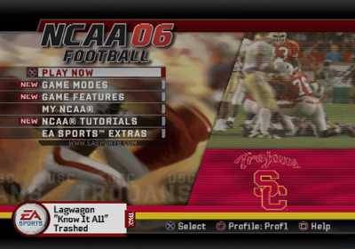 NCAA Football 06 - Screenshot - Game Select (North America) - 640x448