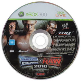 WWE SmackDown vs. Raw 2010 - Disc (Europe) - 900x900