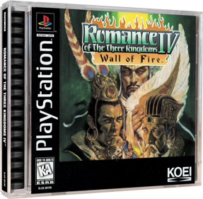 Romance of the Three Kingdoms IV: Wall of Fire - Box - 3D (North America) - 1227x1200