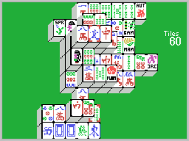 Mahjong Solitaire - Screenshot - Gameplay (World) - 256x192