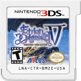 Etrian Odyssey V: Beyond the Myth - Cart - Front (North America) - 500x500